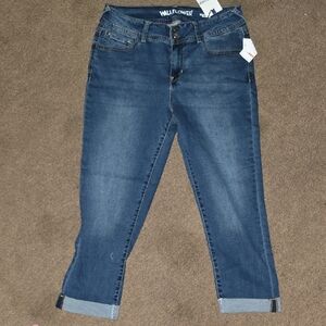 Wallflower Blue Ankle Cropped Jeans